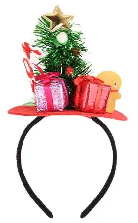 BSCI Pop 2024 High Quality Christmas St. Patrick's Day Party Beautiful Confetti Christmas Tree Gift Box Spring Headband