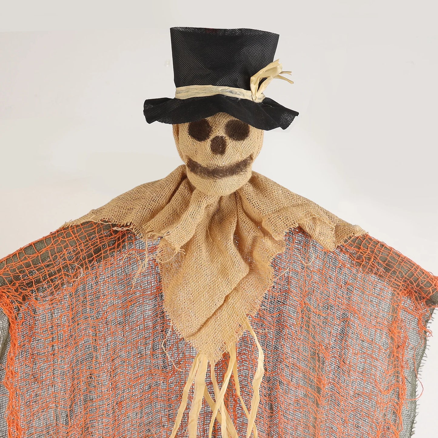 Halloween & Death Day 91cm Halloween Hanging Scary Skull with Top Hat Skeleton Pumpkin Haunted Party Decoration