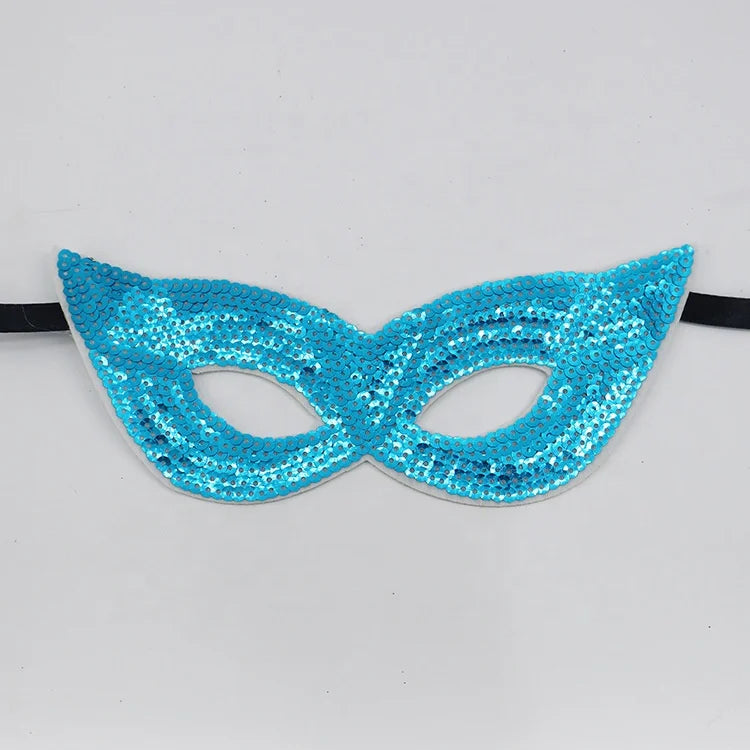 Carnaval Carnival Carnival Theme Gold Purple Green Sequins Half Face Mask Masquerade Sexy Performance Mask