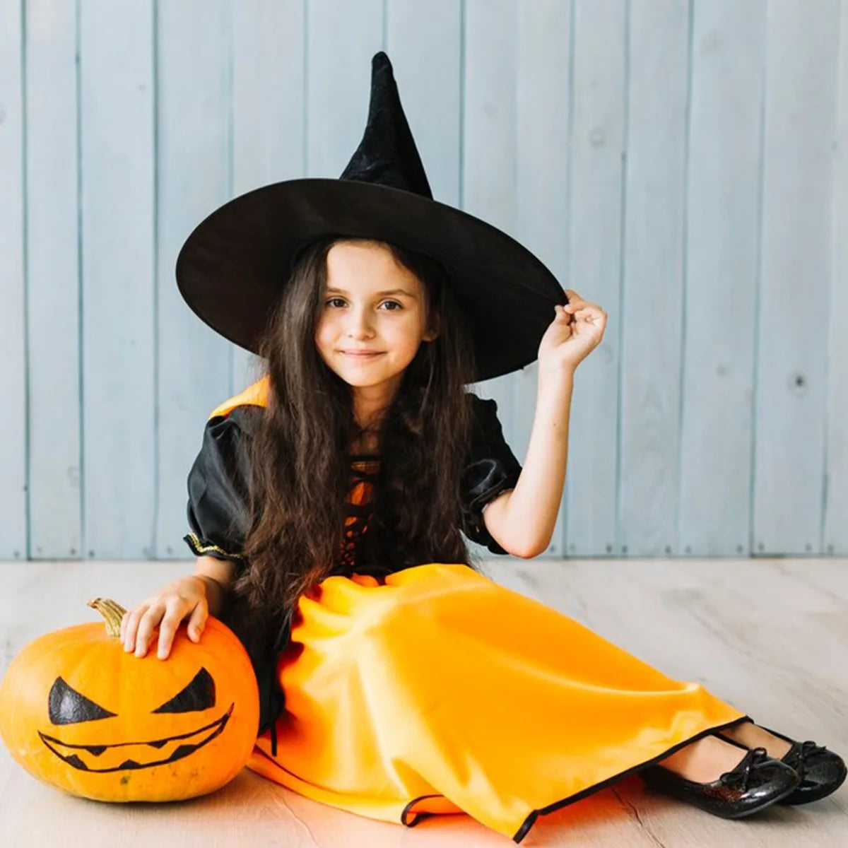Halloween & Death Day Printed Hat Halloween Cosplay Party Favor Wicked Hat Costume Accessories Kids Costume Gothic Halloween Cone Witch Hat
