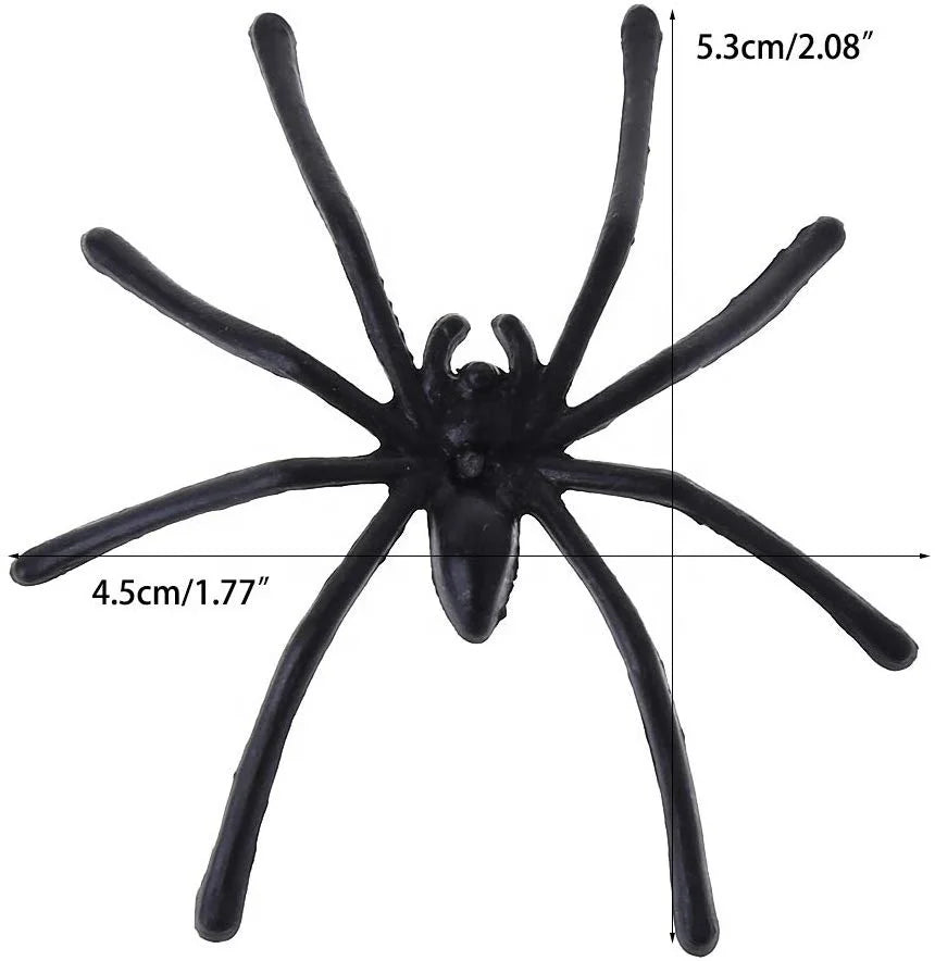 Halloween Insect Simulator Supplies 30 Joke Toys PP Spider Plastic Black Long Legs Halloween Reality Spider