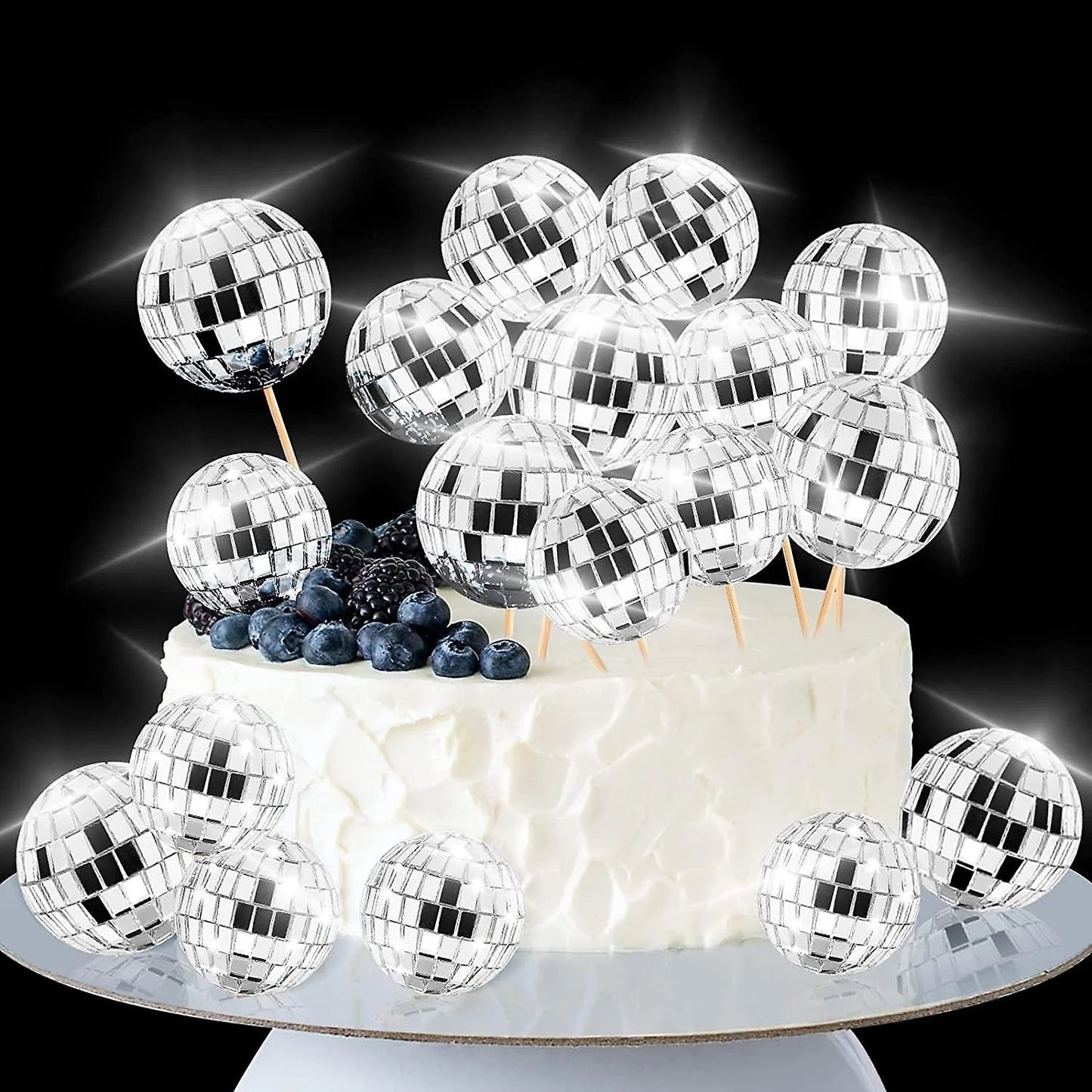 Bachelorette Party 1 1970s Disco Ball Cake Decoration Disco Theme Cake Featured Disco Ball Cake Ingredients