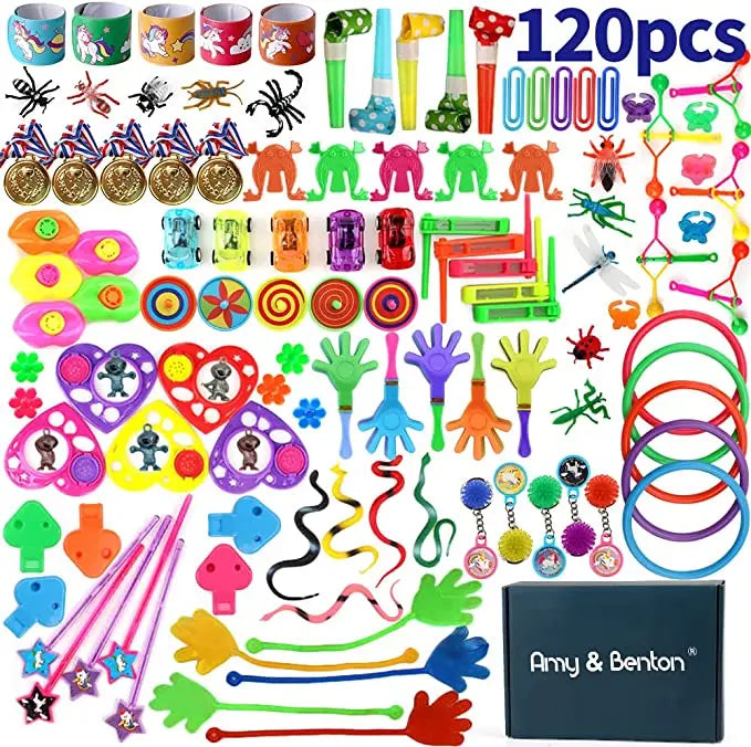 Birthday Party 2PCS Classroom Children's Birthday Party Treasure Box Prizes Gift Bags Fillers Various Pinata Fillers
