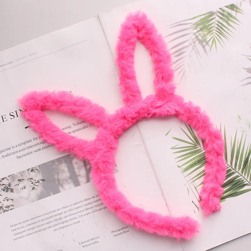 Easter and Thanksgiving 3 Cute Easter Bunny Ears Headband Bunny Cosplay Costume Accessories Easter Party Loves Soft Plush Bunny Ears Headband