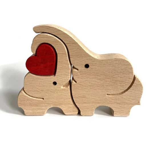 Wooden Crafts, New Arrivals Home Wooden Craft Decorative Gifts Wooden Animal Puzzle Gifts Valentine's Day Mom Day Wooden Gifts