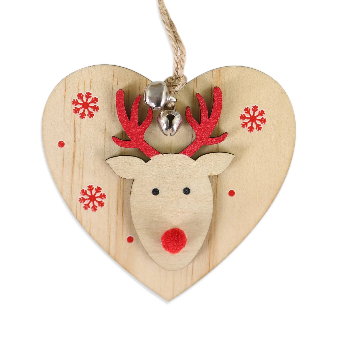 Christmas decorations wooden pendant 5pcs can be customized Christmas gifts wooden decorations