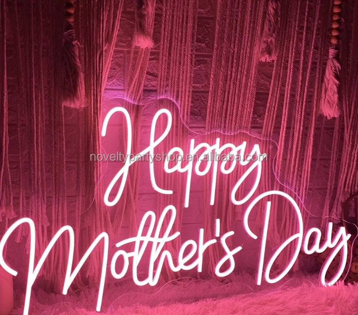 Mother's Day Decorations Personalized Gifts for Mom Happy Mother's Day Neon Signs