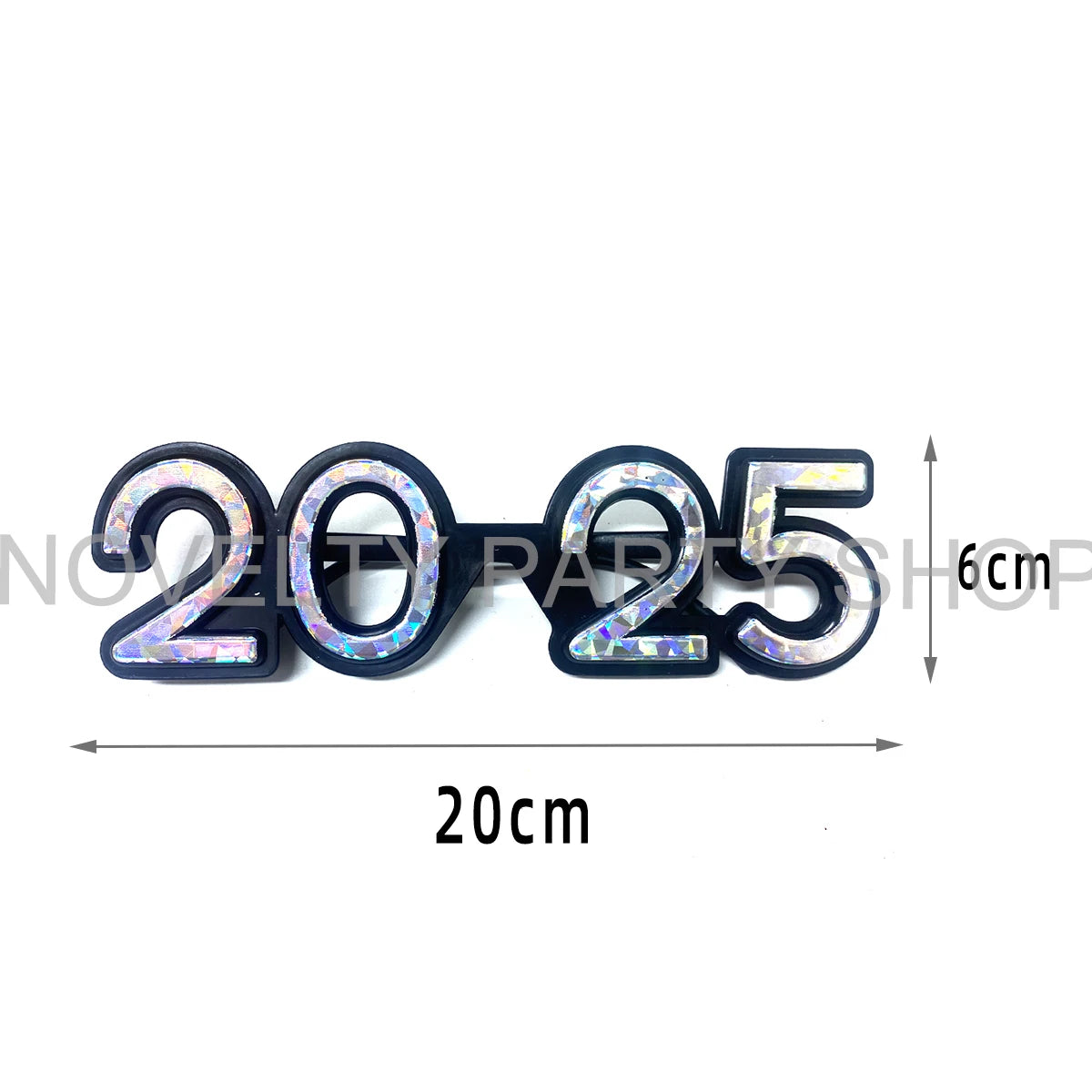 New Year's Eve party accessories funny glasses 4 pairs of New Year's glasses, the delivery will automatically adjust the latest number of years