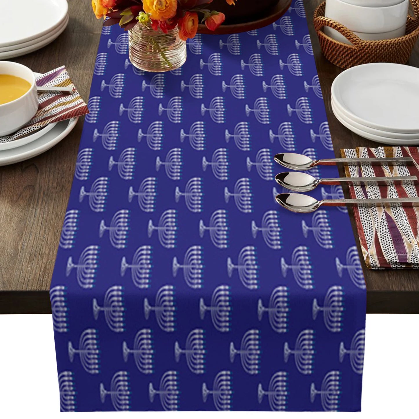 Jewish Hanukkah Candlestick Kitchen Table Decoration Happy Hanukkah Candlestick