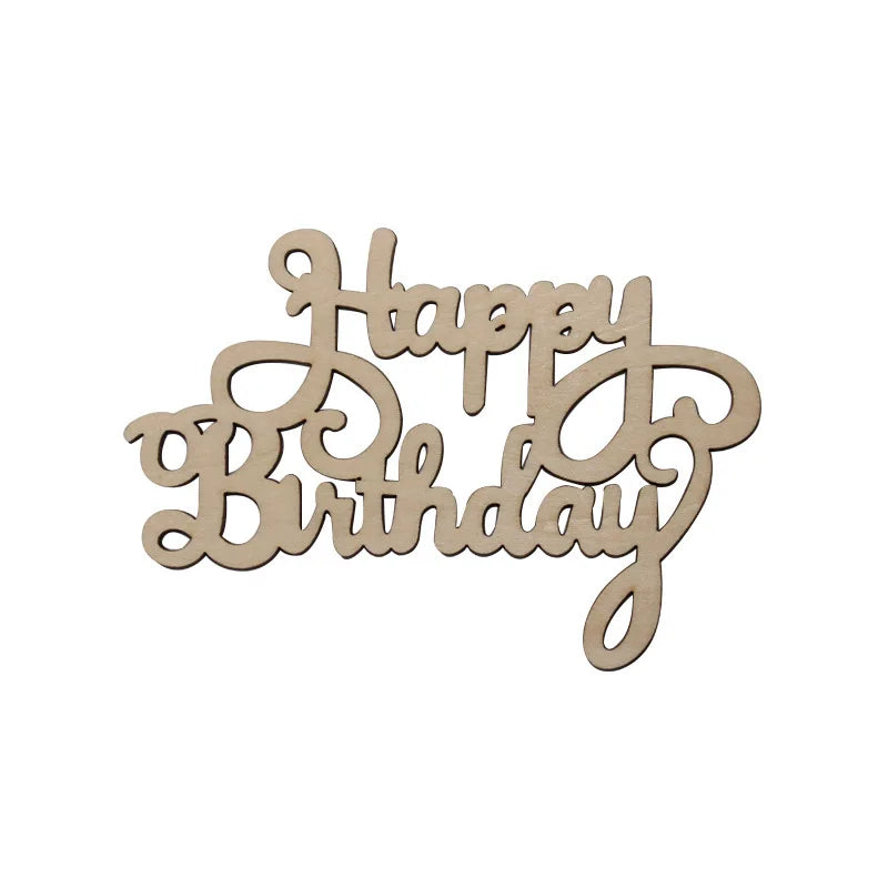 Birthday Party 2 Laser Cut Wooden Calendar Decorations Happy Birthday Letter Wooden Decorations Custom Wooden Ornaments