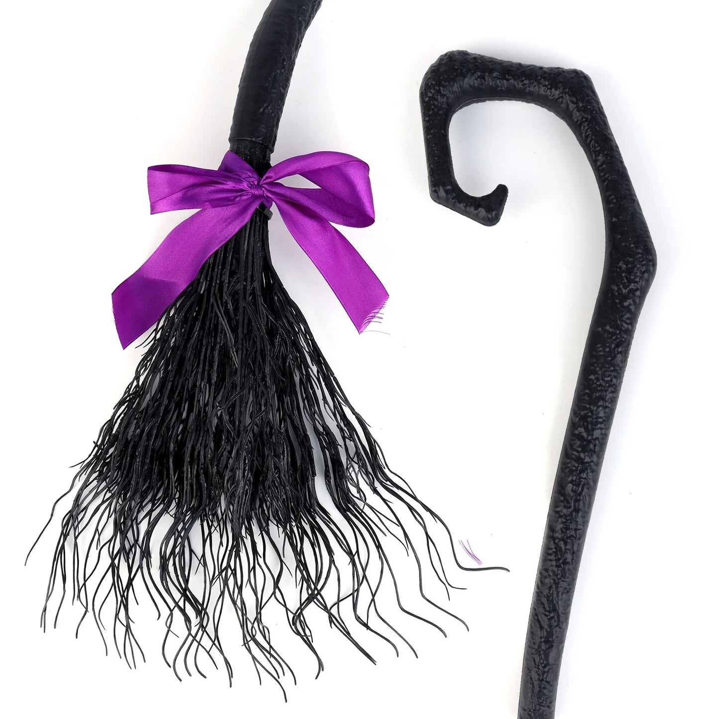Halloween & Death Day Children Adult Halloween Women Wicked Witch Broom Ribbon Witch Broom