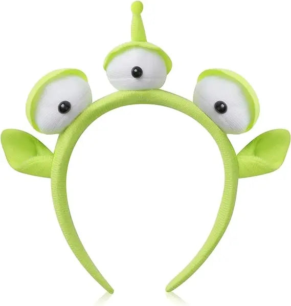 Birthday Party 2 Three-Eyed Alien Monster Headband Plush Cute Headband Headgear Halloween Party Girls Kids Show
