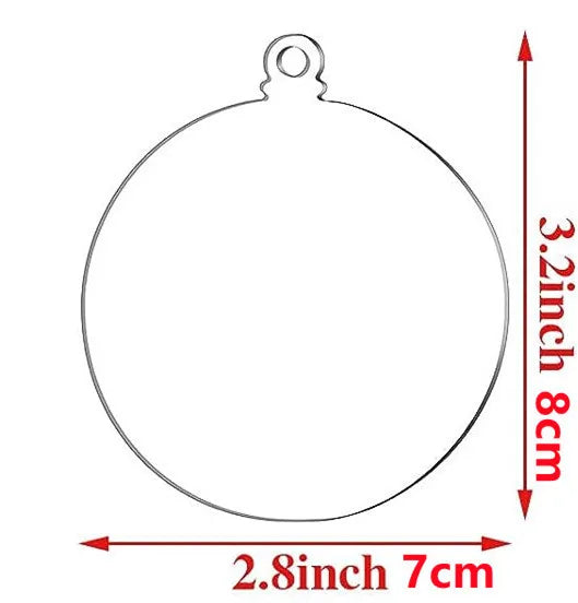 New acrylic 10 pieces DIY tree ornaments can be customized for Christmas ornaments