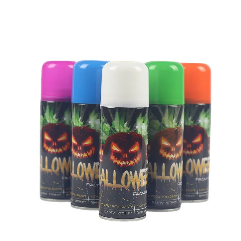 Halloween & Day of the Dead Halloween Party Decorations Colorful Nontoxic Silly Strings Spray Wedding Party Holiday Celebration
