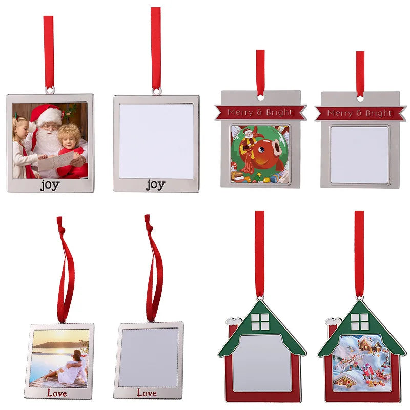 Enfeites de Natal Exquisite Pendente de Porta de Árvore Pendurada Presentes de Natal Decorações de Casa em Liga de Zinco 