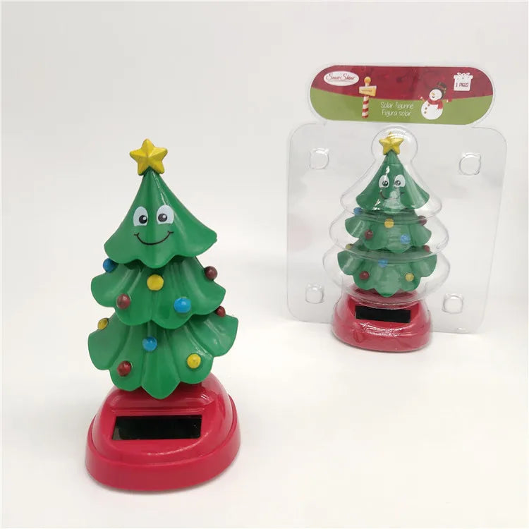 2020 new arrivals creative solar swing doll shaking head Christmas gift car ornament Christmas gift