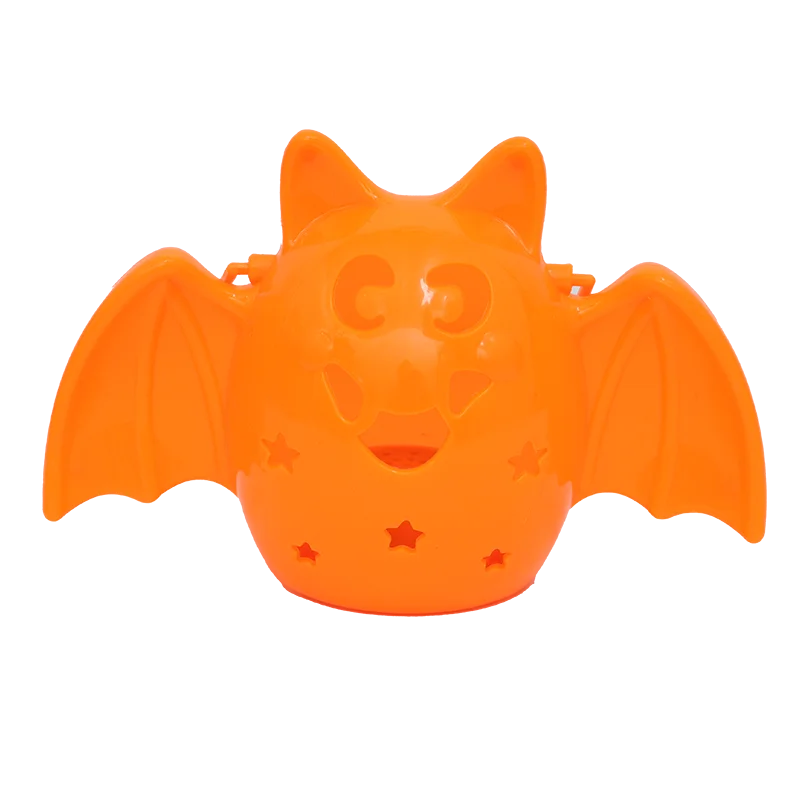 Halloween & Day of the Dead Trick or Treat Party Portable Halloween Light Emitting Diode Bat Pumpkin Lantern Festive Tabletop Decorations