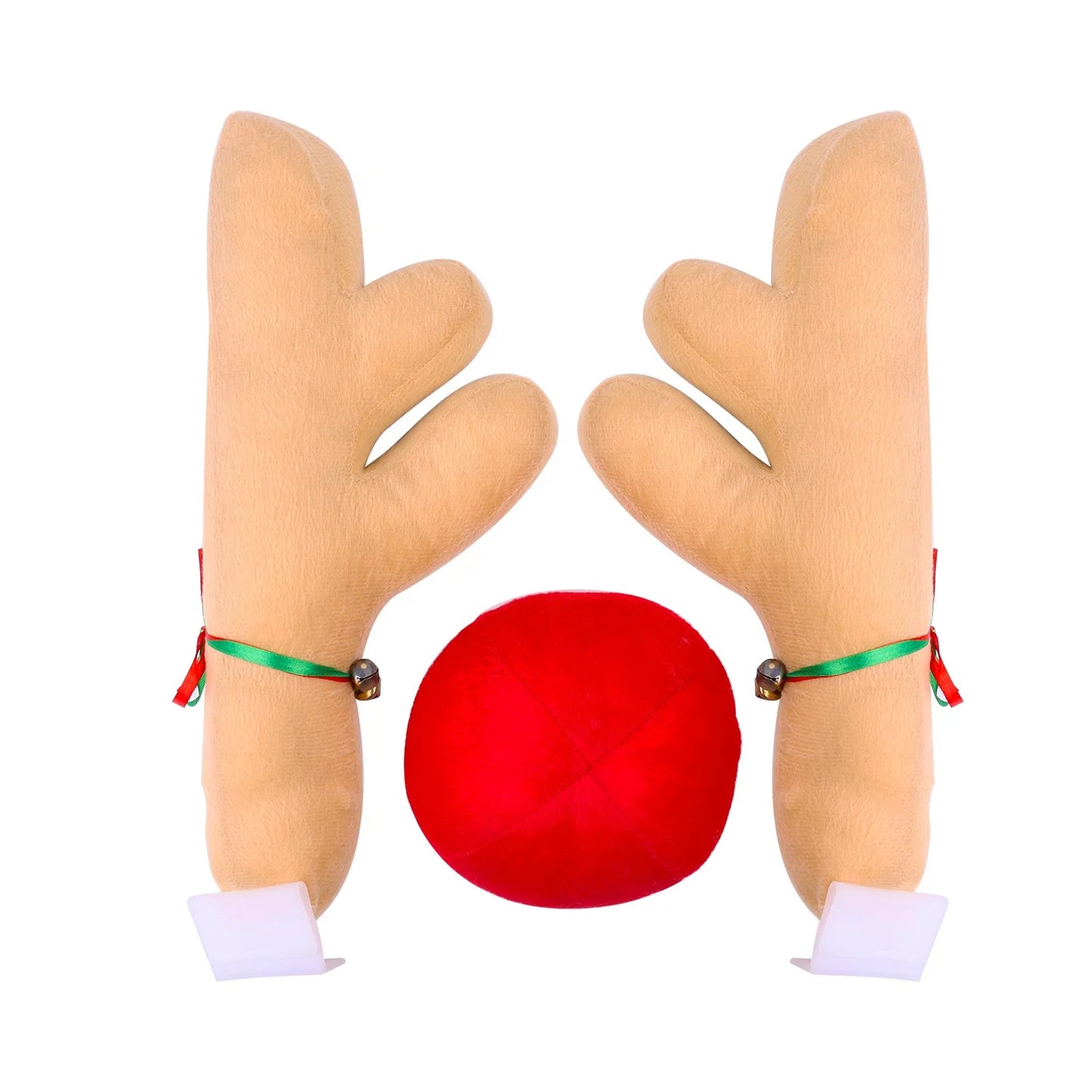 Christmas car decoration Santa nose Christmas reindeer antler decoration