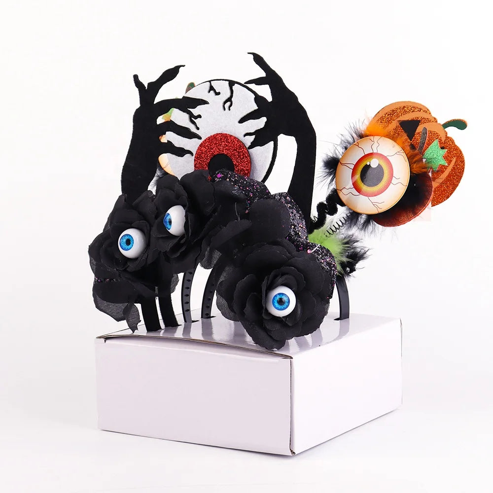 Halloween & Day of the Dead Headband Cute Pumpkin Headband Cosplay Headwear Adult Kids Costume Accessories