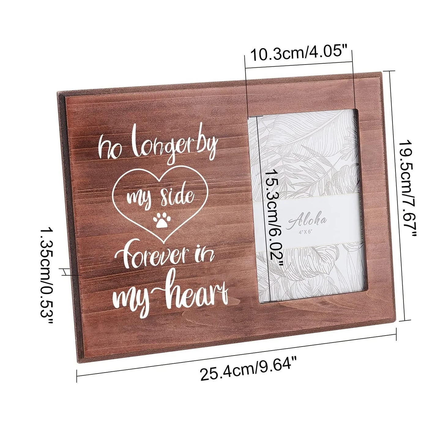 Wooden crafts, custom pet dog photo wooden frame pet commemorative photo frame