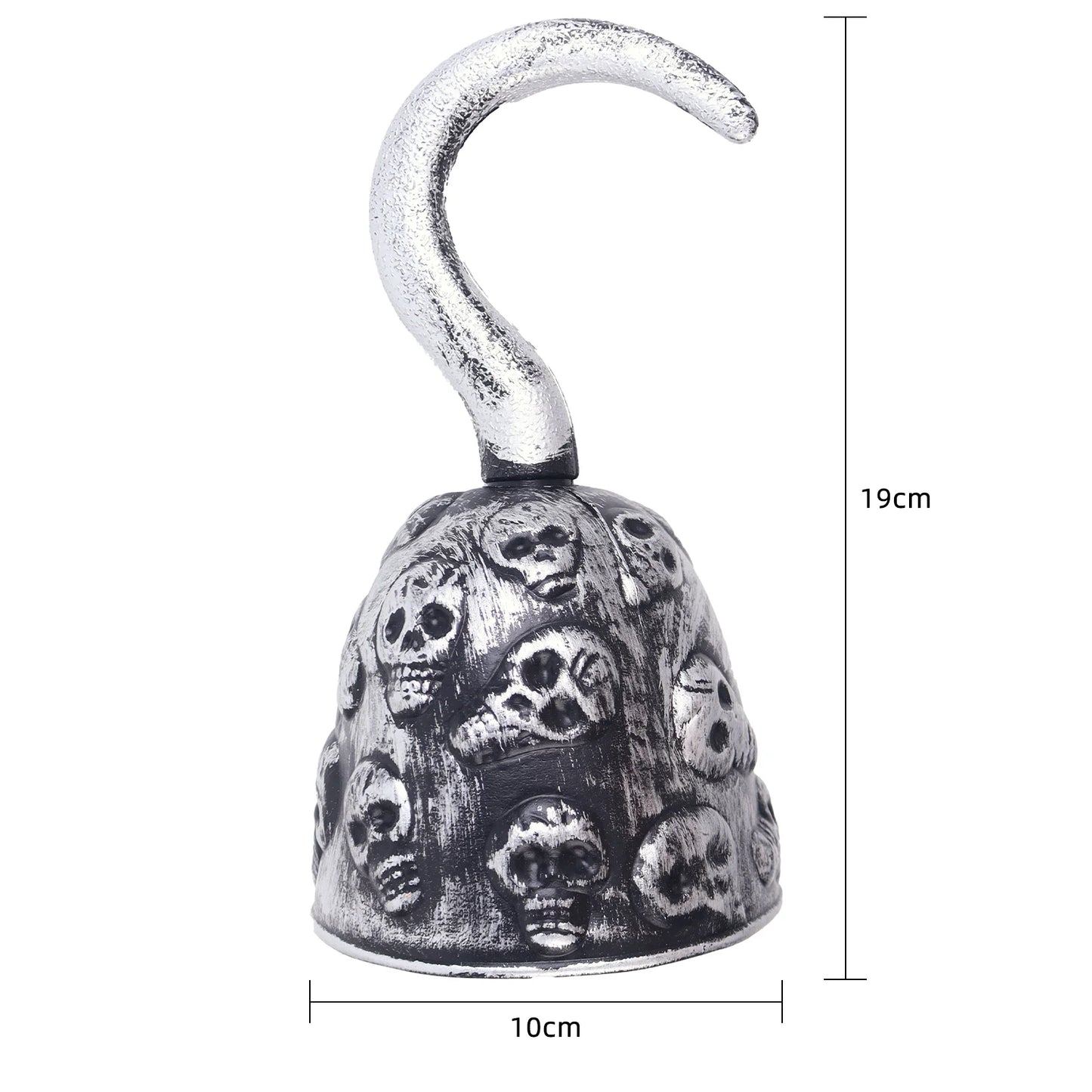 Halloween e Dia dos Mortos 19*10 cm Plástico Fantasma Capitão Gancho Acessórios para Fantasias de Halloween Adereços de Fantasia Esqueleto Halloween Pirata Capitão Gancho Dourado 