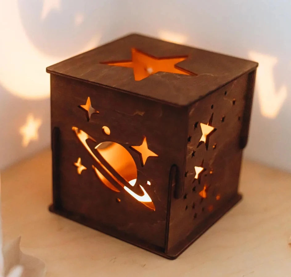 Wedding Party 0 Plywood Home Decoration Balsa Candle Light Decoration Valentine's Day Hollow Wooden Love Box