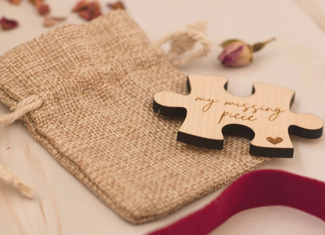 Wedding Party 0 Personalized Puzzle Wooden Label Mother's Day Gift Romantic Love Gift Souvenir Wooden Puzzle