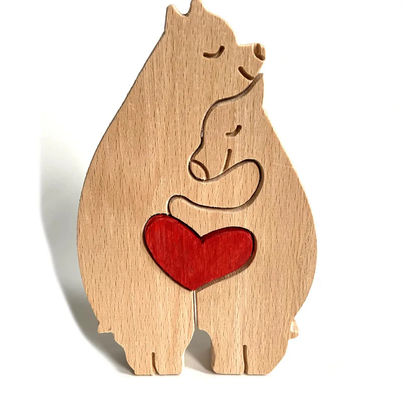 Wooden Crafts, New Arrivals Home Wooden Craft Decorative Gifts Wooden Animal Puzzle Gifts Valentine's Day Mom Day Wooden Gifts