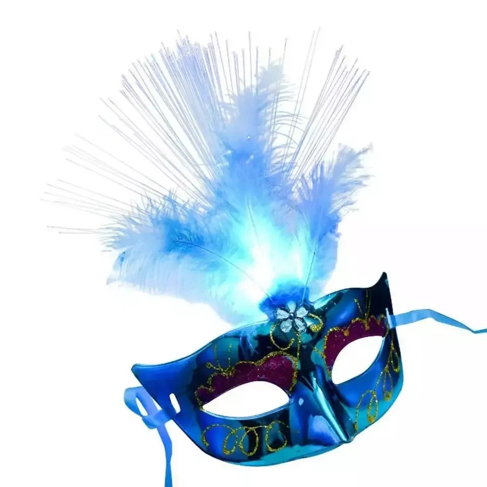 Halloween & Day of the Dead New Product Ideas 2023 Half Masquerade Venice Mask Carnival Flash Venice Masquerade Mask Halloween Costume Party