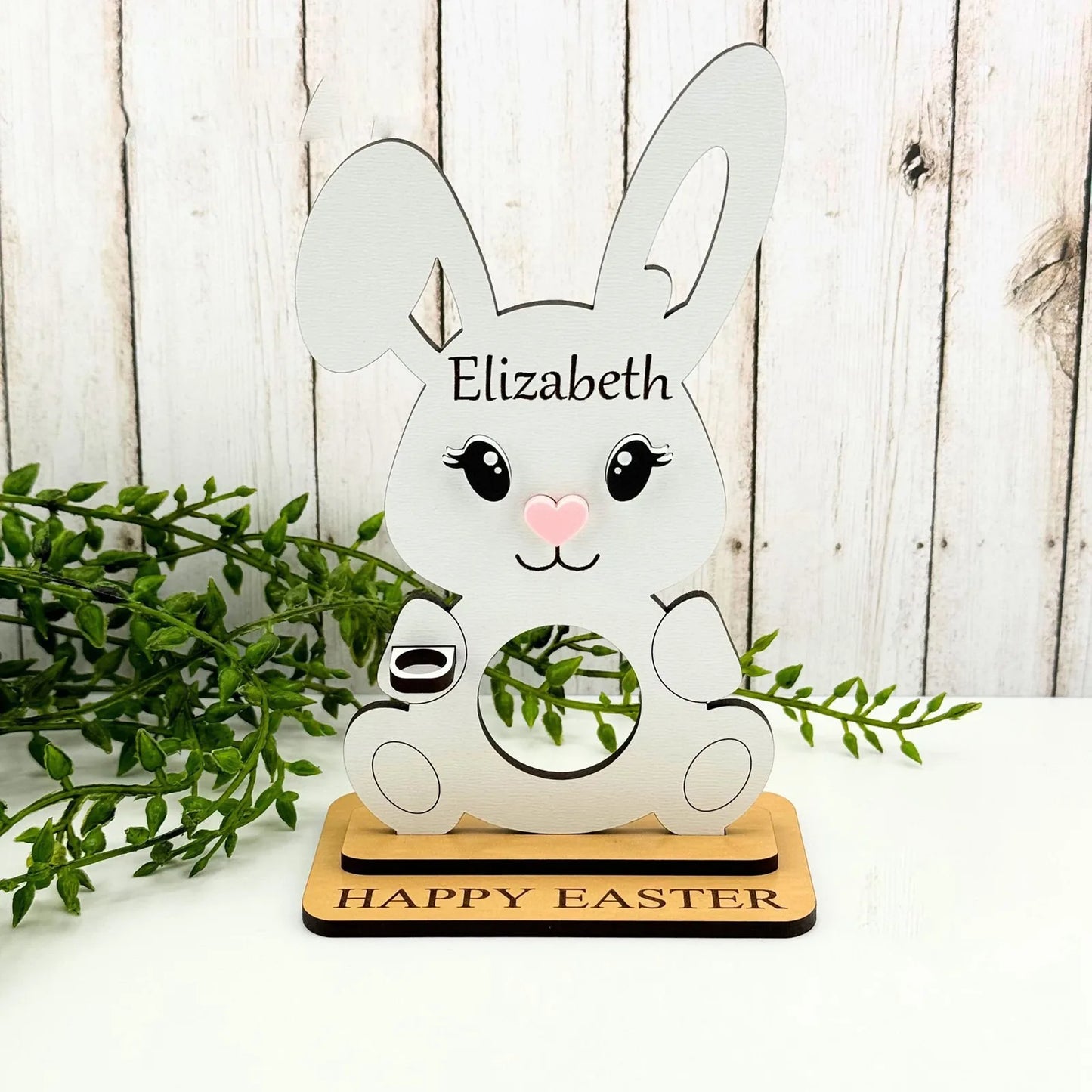 Easter and Thanksgiving 3 Personalized DIY Named Easter Wallet Ornament Easter Bunny Layered Cake Wallet Gift Ornament Cute Bunny Wallet Storage Gifts
