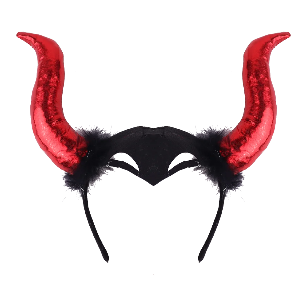 Halloween & Day of the Dead Custom Cosplay Demon Horn Band Halloween Hair Accessories Demon Horn Band