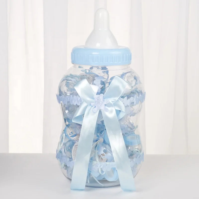 Birthday Party 2 Baby Bath Clear Bottle Shape Candy Box Mini Baby Bottle Bath Candy Box