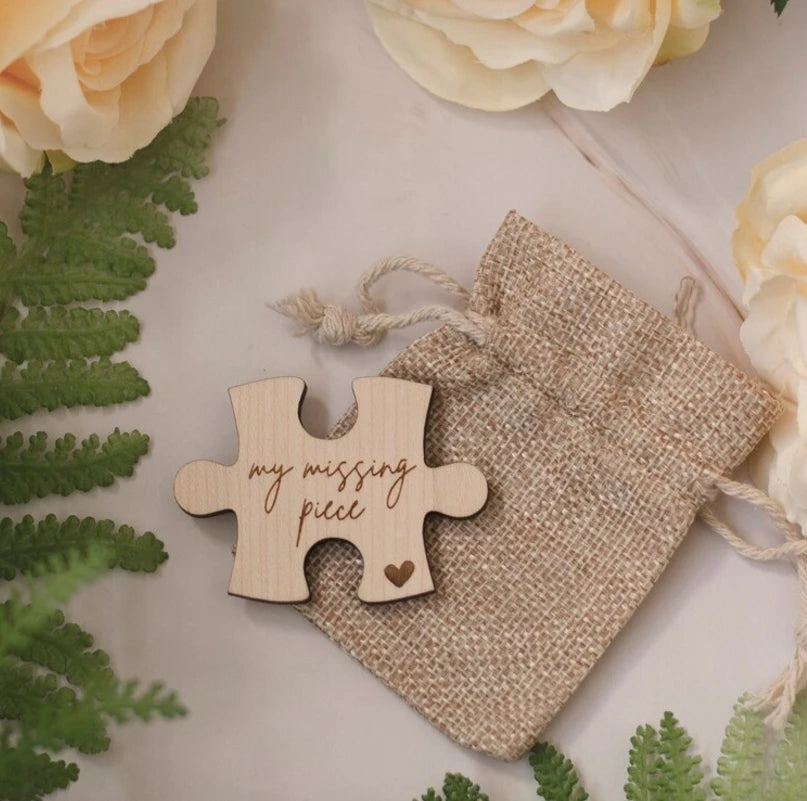 Wedding Party 0 Personalized Puzzle Wooden Label Mother's Day Gift Romantic Love Gift Souvenir Wooden Puzzle