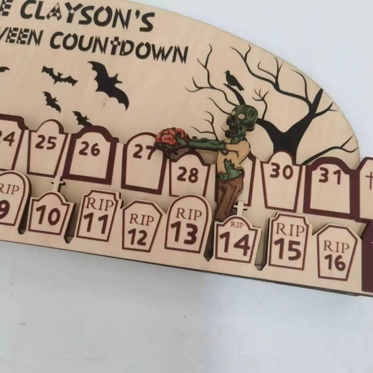 Halloween & Death Day Home Decoration Ghost Countdown Calendar Halloween Countdown Decoration Table Decoration Ghost Witch Decoration New Products