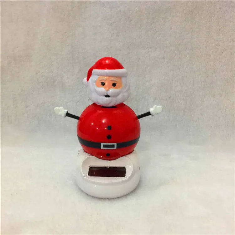 2020 new arrivals creative solar swing doll shaking head Christmas gift car ornament Christmas gift