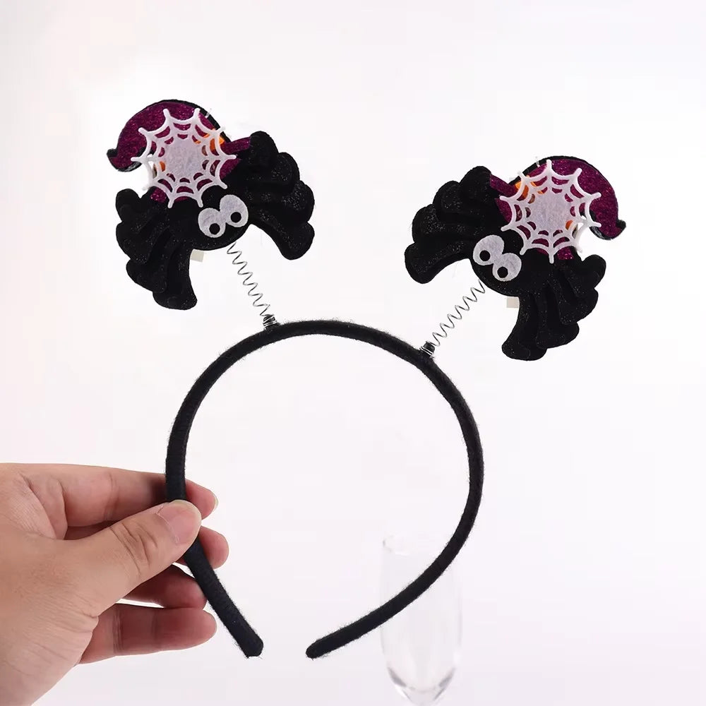 Acessórios para fantasias de Halloween e Dia dos Mortos, Halloween, Cosplay, Flash, Preto, Morcego, Aranha, Laranja, Abóbora, Tiara, Celebração de Natal 