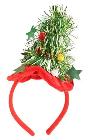 BSCI Pop 2024 High Quality Christmas St. Patrick's Day Party Beautiful Confetti Christmas Tree Gift Box Spring Headband