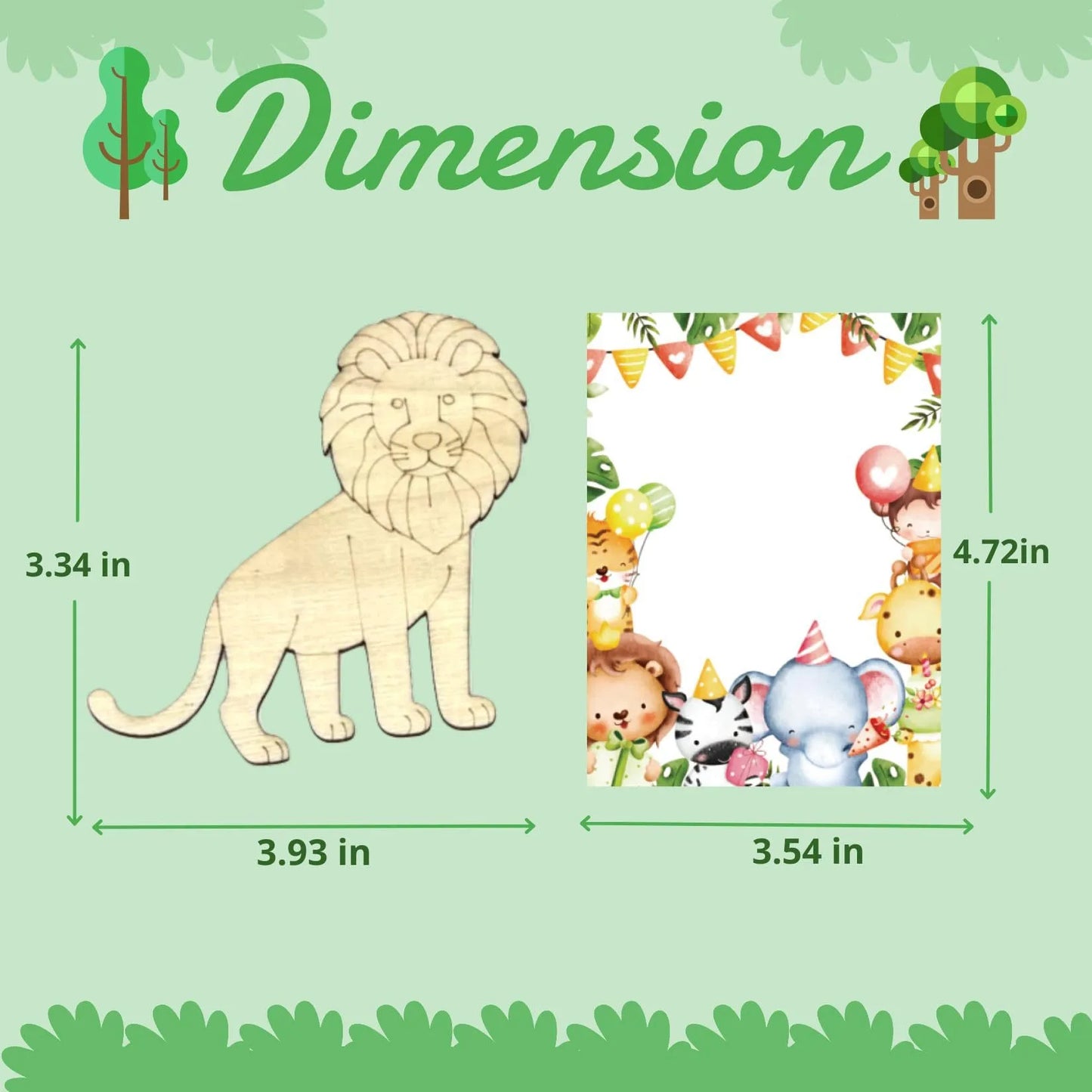 Birthday Party Custom Design Candy Plywood DIY Printing Craft Children's Party Birthday and Prizes Ramadan Easter Christmas and Diwali