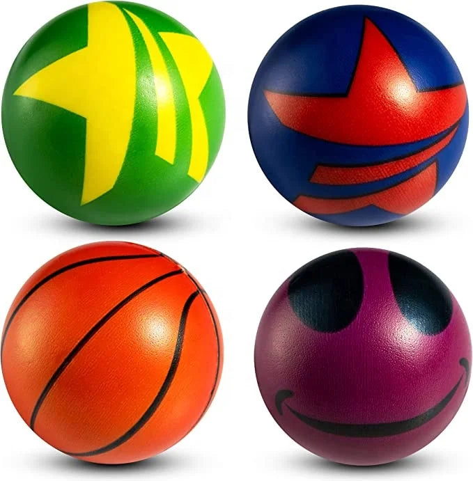 Birthday Party 2 Mini Stress Balls Classification - Bulk 2 Inch Plush Toys Various Packs Stress Relief Balls, Squeezable Children's Sensory Irritability Balls