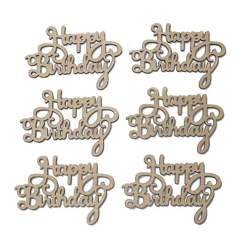 Birthday Party 2 Laser Cut Wooden Calendar Decorations Happy Birthday Letter Wooden Decorations Custom Wooden Ornaments