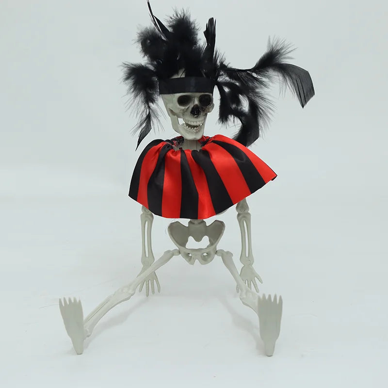 Halloween & Day of the Dead Halloween Decorative Props Scary Hanging Full Body Skeletons Halloween Party Plastic Crafts