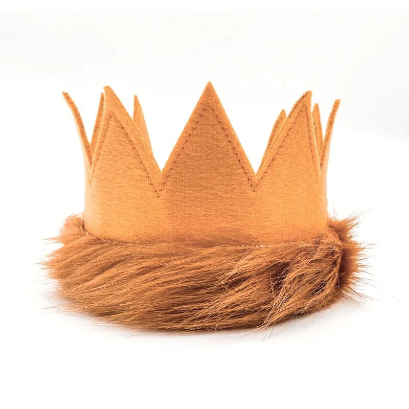 Birthday Party 2 Lion King Crown & Tail Kids 1st Birthday Party Clothing Crown Wildlife Birthday Party Supplies