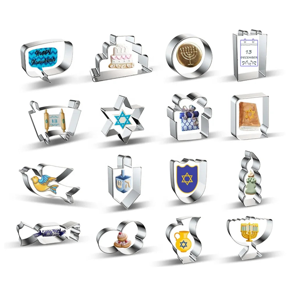 Eight Crazy Nights Cookie Cutter Dreidel Cookie Cutter Shape Fudge Dough Pastry Star Holy Grail Hanukkah Cookie Cutter