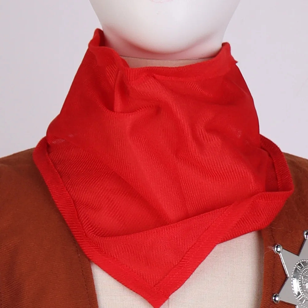 Fantasia de Halloween e Dia dos Mortos de 110 cm, conjunto de 3 peças de fantasia de xerife, traje infantil, conjunto de calças e blusa de polícia 