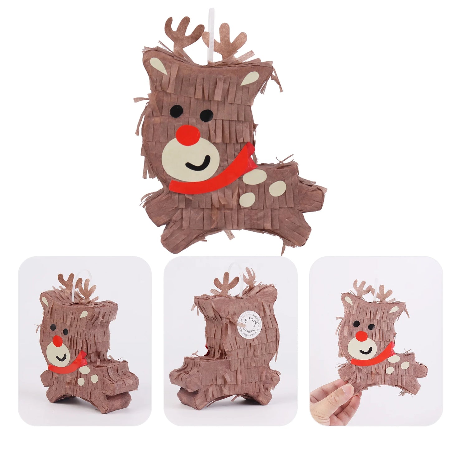 Birthday Party Christmas Mini Pinata Paper Santa Snowman Elf Pinata Mini Christmas Pinata