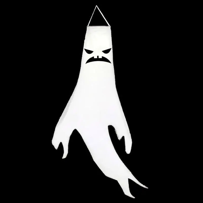 Halloween & Day of the Dead 130cm Halloween Decoration Horror Ghost Decoration with Light Emitting Diode Light Halloween Windsock Flag Hanging Ghost Outdoor Party Supplies