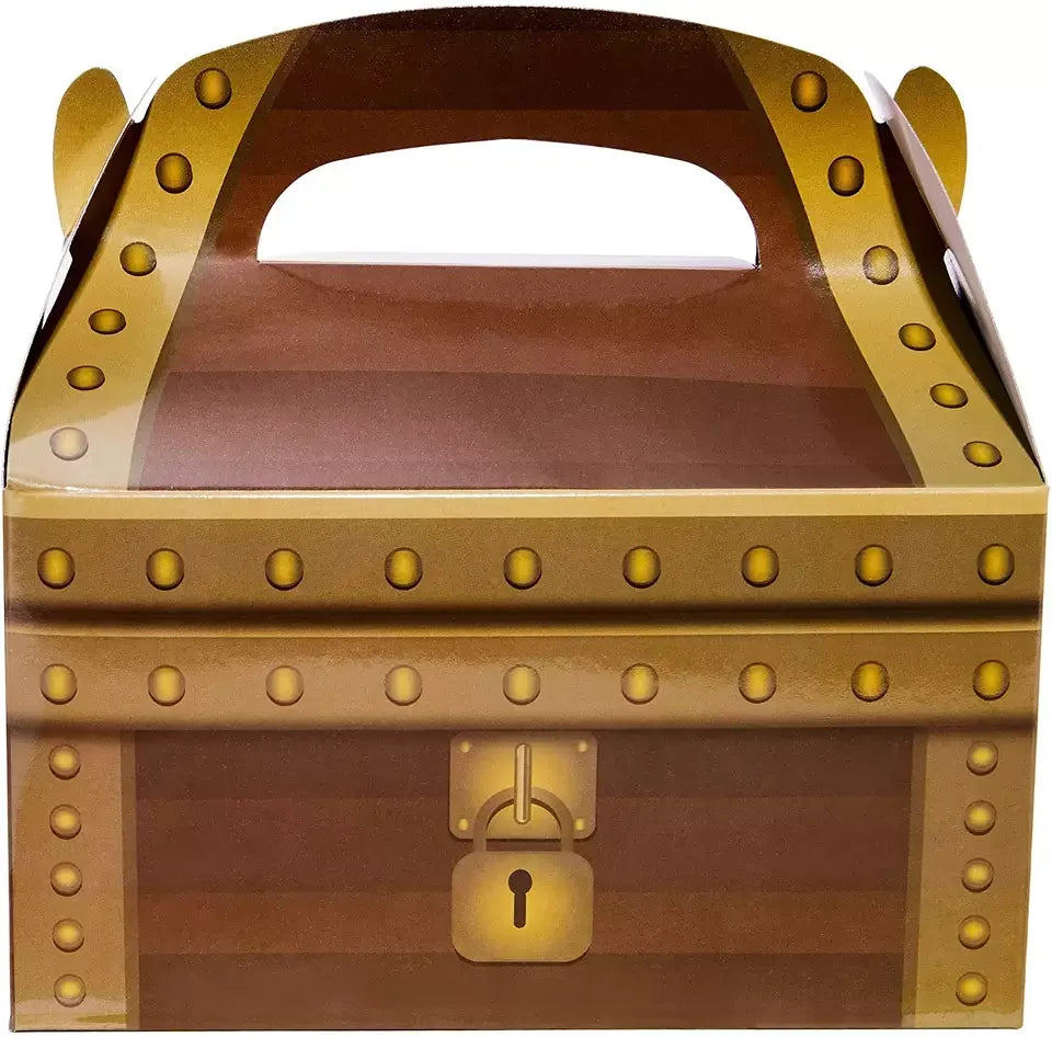 Birthday Party 2 Birthday Pirate Theme Party Gift Box Treasure box Trophy Design Candy Box Paper Pirate Box