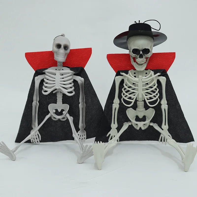 Halloween & Day of the Dead Halloween Decorative Props Scary Hanging Full Body Skeletons Halloween Party Plastic Crafts