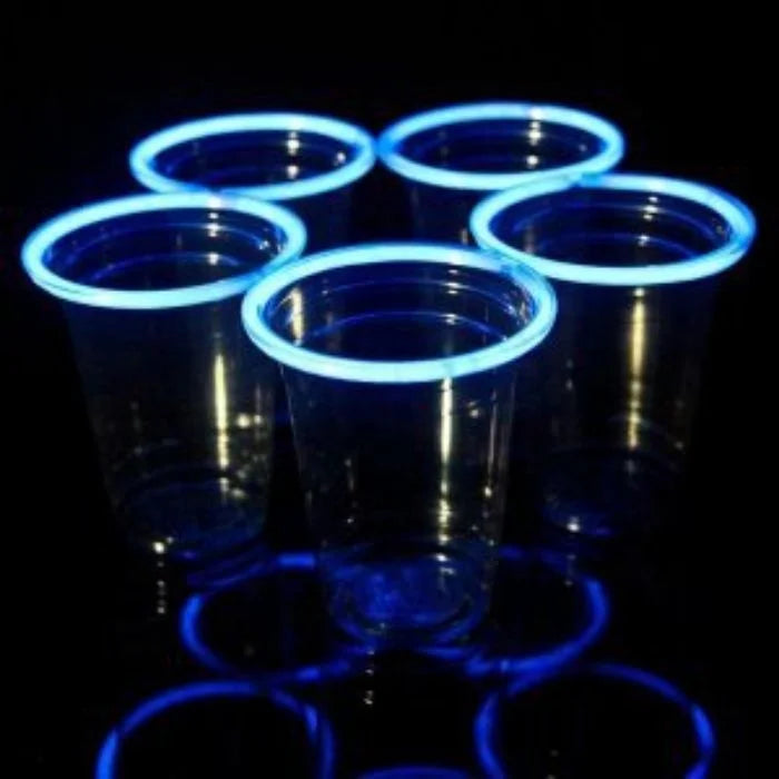 Birthday Party 2 Glow in the Dark Party Supplies Disposable Glow Party Cups 16oz 20 Clear Plastic Cups
