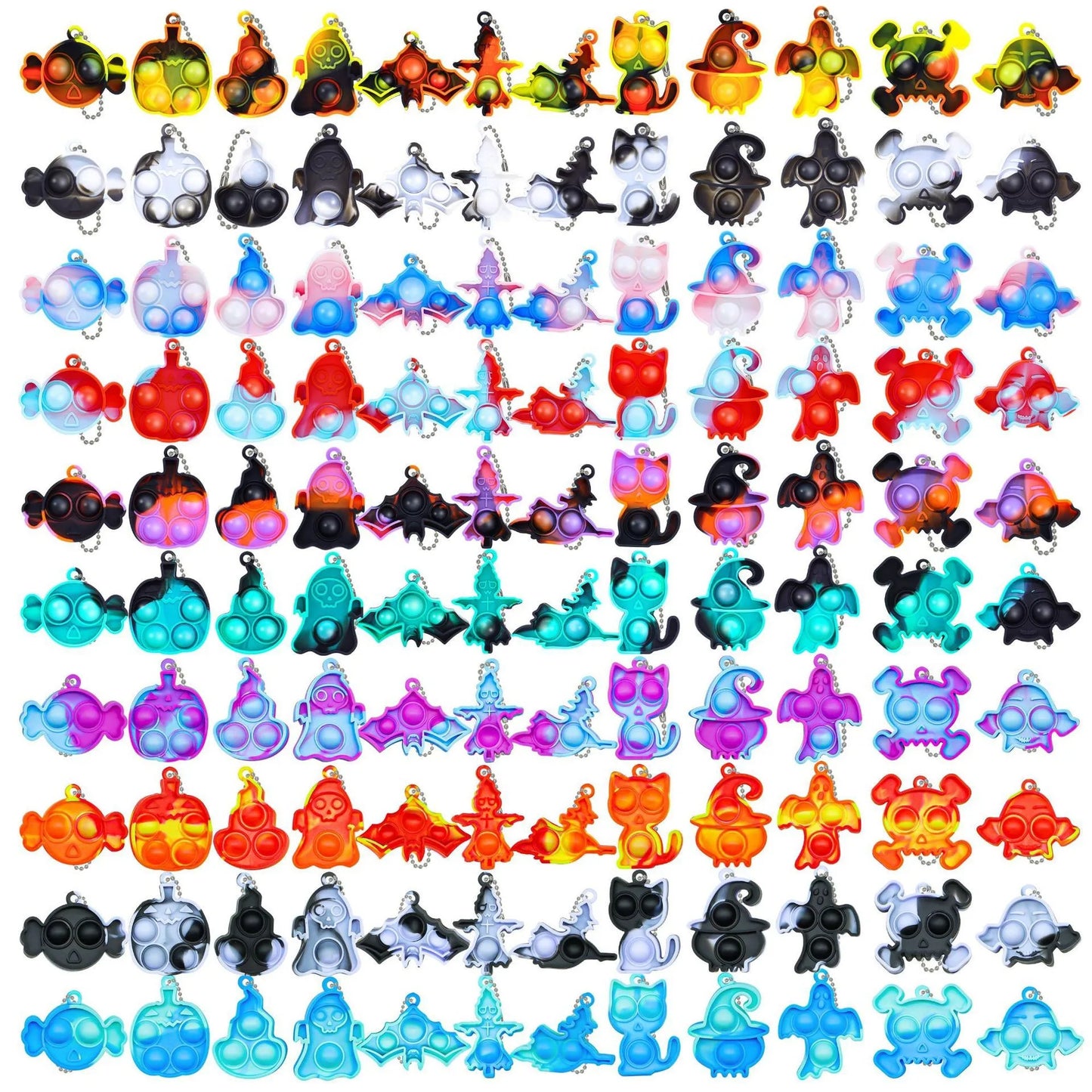 Birthday Party 2 Halloween Decoration Party Favorite Children's Toys Halloween Skull Pumpkin Spider Novelty Glasses Halloween Custom Toy Set